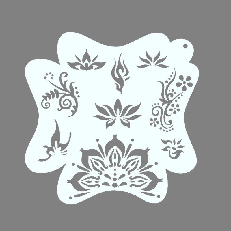 8PCS Face Painting Stencil Templates To Draw Children Stencils for Drawing Template Make-up Stencils for Facial Makeup WSMB01