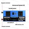 7000W  Home/Camping Backup Solar Power System Complete Kit Dual12V24V To 110V/220V 100A Controller 200W Panel Off-Grid System