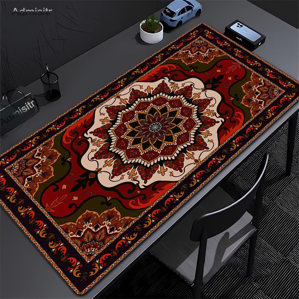 Gaming Mousepad Natural Rubber Antislip Soft KeyboardPad Big Persian Carpet Mouse Pad Office Desk Accessories Computer Mouse Mat