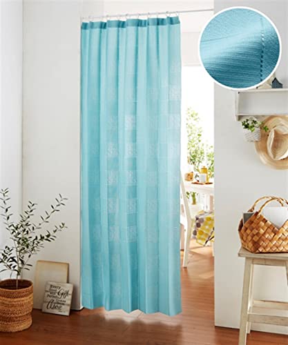 Nissen Cafe Curtain, Foldable and Adjustable Width and Length, White, 100cm Wide x 250cm Long, 1 Panel