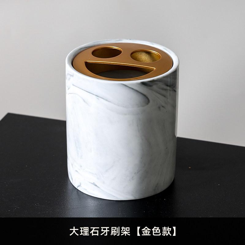 Nordic Marble Ceramic Mousse Foam Lotion Bottle Shampoo Refill Bottle Bathroom Accessories Modern Marble Ceramic Soap Dispenser