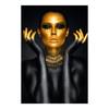Black Gold Nude Sexy Woman Canvas Paintings On the Wall Art Posters And Prints Gold Face Girl Art Picture Home Wall Decor Cuadro