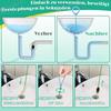 Drain Cleaner Spiral Hook Sticks Pack of 4,90 cm Anti-Break Steel with Nylon Coating,Drain Cleaner and Hair Catcher for Bathtub,Sewers