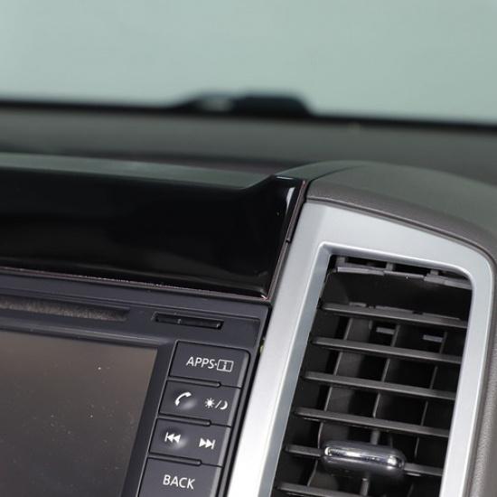 Gloss Piano Black Navigation Screen Upper Trim Sticker For Nissan Frontier 05-21