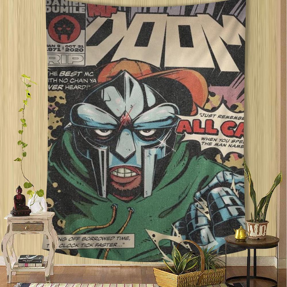 MF DOOM Arazzo da Parete Fai-da-te Appeso Tarocchi Tappeti da Parete Hippie Arredamento per Stanza e Casa