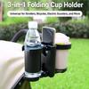 Double Cup Stroller Cup Holder 3 In 1 Drink Rack Lightweight Pram Phone Mount  Parent Use