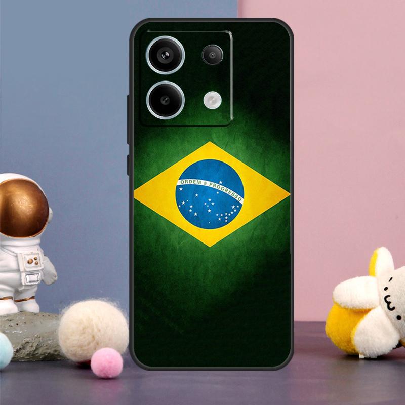 Brasilien Fahne Hülle Für Xiaomi Redmi Note 15 Pro Plus 10 11 12 13 14 Pro Redmi 15 15C 14C 10C 12C 13C Abdeckung