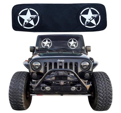 RoRex Jeep Wrangler Accessories JK TJ LJ YJ Windshield Sunshade, Custom Fit Heat Shield Sun Mat for All Years Wrangler 1985-2018