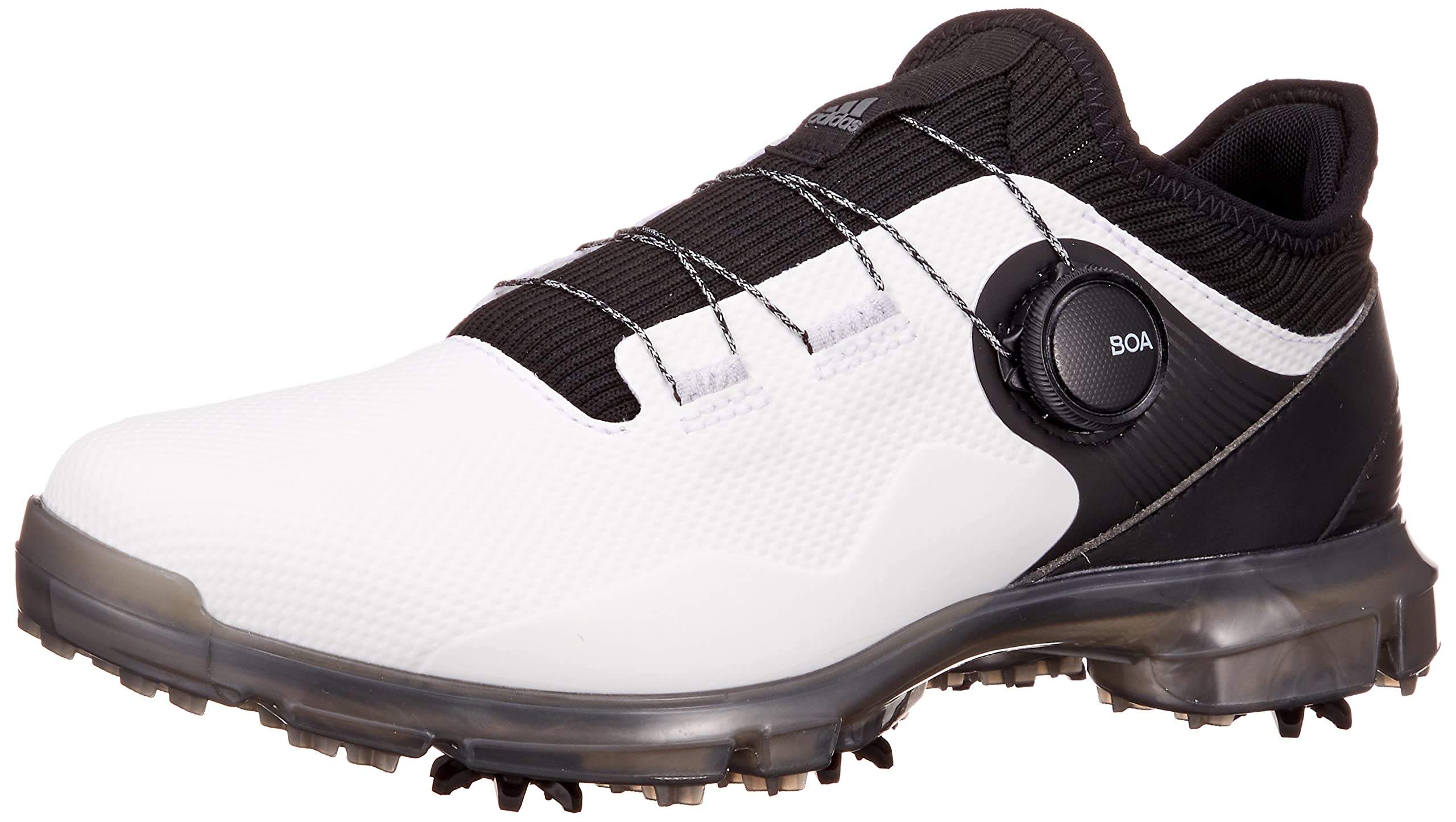 

Кроссовки для гольфа Alpha Flex 21 Boa Footwear Silver Metallic cm [Adidas Golf] мужские белые/черные/темные 27,5