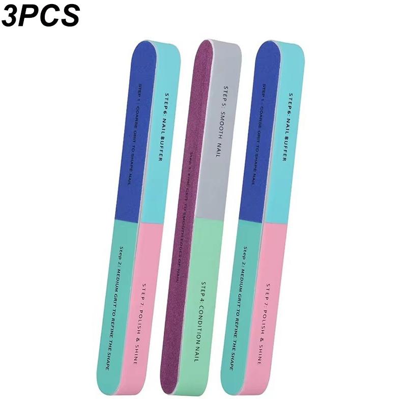 Xiaomi 3/5/10pcs Nail Files Buffer Block 7 Side for Nail Buffer for Natural for Nails Smooth Buff Shine for Nail Care Beauty Tools