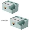 Household Tissue Storage Box Desktop Cartoon Little Bear Paper Box Phone Holder Design Multifunction Divided Storage Paper Boxes