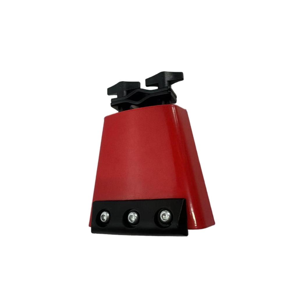 Colorful Metal Cowbell with Mute Strip: Durable Drum Kit Percussion Accessory