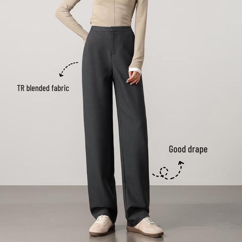 

HSTYLE Women s High-Waist Wide-Leg Suit Pants XL