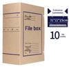10cm Thick Extra Large Kraft Paper A4 File Box - Acid-Free Document Organizer