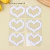 6Pcs Mosaic Heart-Shaped Pixel Heart-Shaped Car Window Decoration Waterproof Headlight And Taillight Decoration Stickers