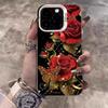 Pink Lotus Red Rose Pattern Phone Case For Samsung Galaxy A14 A15 5G S21 S22 S23 S24 FE Plus Ultra A25 A35 A52 A53 A54 A55 5G