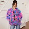 European and American new imitation fur jacket European and American style artificial fur autumn and winter beach sheep wool street coat