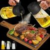 2in1 500ml Glass Spray Oil Sprayer Bottle Spray Oil Dispenser Oil Jar Cruet BBQ Kitchen Baking Roasting Picnic Kitchen Tool