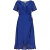Womens/Ladies Frill V Neck Wrap Dress