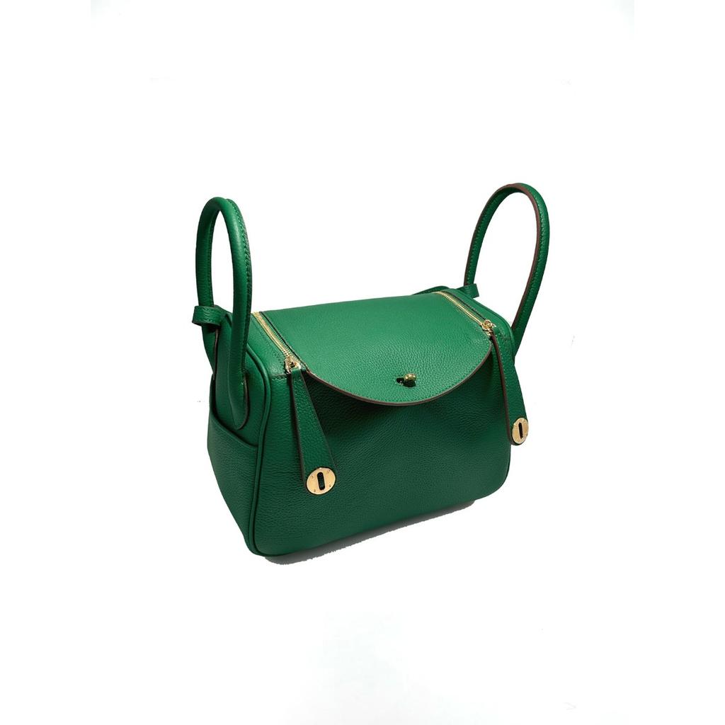 In Stock, One Piece Will Be Sent On Behalf of the First Layer of Cowhide TOGO Leather Lindy Bag, Doctor Bag, Genuine Leather Shoulder Portable