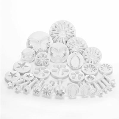 Set 33 Pcs Sugarcraft Fondant Cake Decorating Icing Plunger Cutters Mold Tools