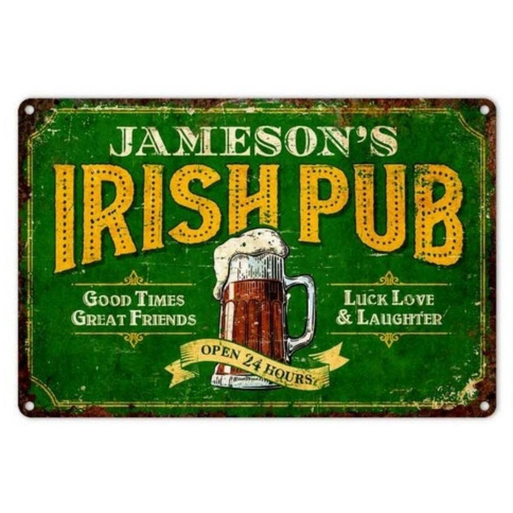 Beer poster on the wall, metal plaque 20x30cm