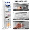 Door Hanging Organizer Nonwoven Over the Door Organizer with Movable Baby Diaper Caddy Large Capacity Hanging Storage Shelves