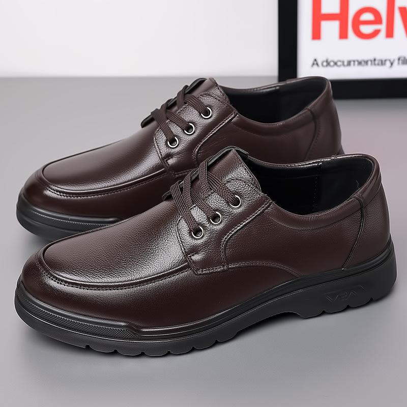 2025Vintage Męskie Skórzane Buty Męskie buty wizytowe Wsuwane Buty Biznesowo Casualowe Klasyczne Miękka Skóra Hombre Oddychające Męskie Płaskie