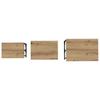 Nesting Coffee Tables 3 pcs. Artisan Oak 50.5 x 35 x 53 cm