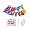 Happy New Year 2025 Alphabet Balloons Holiday Ornaments New Year Decoration Colorful Foil Balloons Party Supplies Inflatable