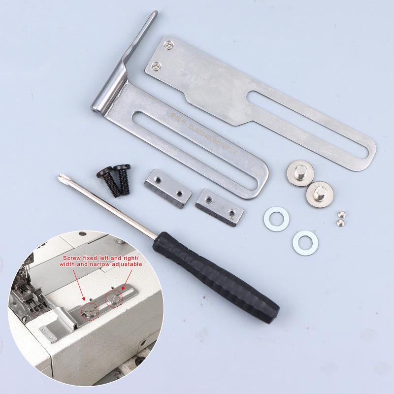 Industrial Sewing Machine Zigzag Foot Three Needle Five Thread Adjustable Edge Guide Designed for Heavy Duty Garment Production