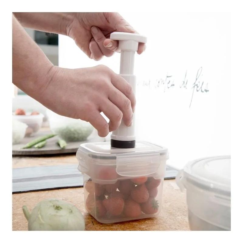 Compactor Acc922 - Lot De 3 Boîtes Alimentaires Sous Vide Avec Pompe