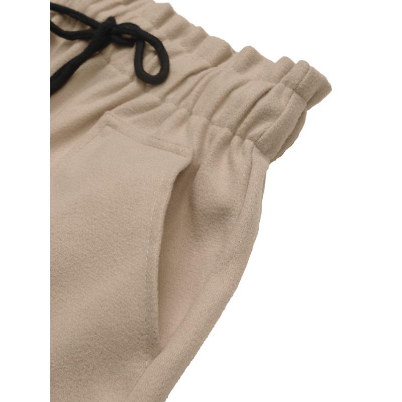 Dámské kalhoty Podzimní ležérní elastické tvídové šortky