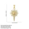 Eight-Pointed Star Copper Necklace with Zircon Inlay - Light Luxury Niche Accessory