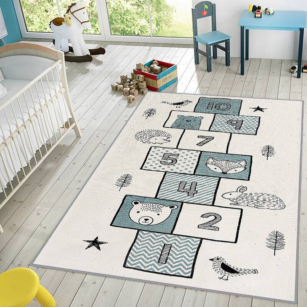 

Mosimoso Home RJ025 Детский ковер с нескользящей подошвой в горошек 80x150 cm