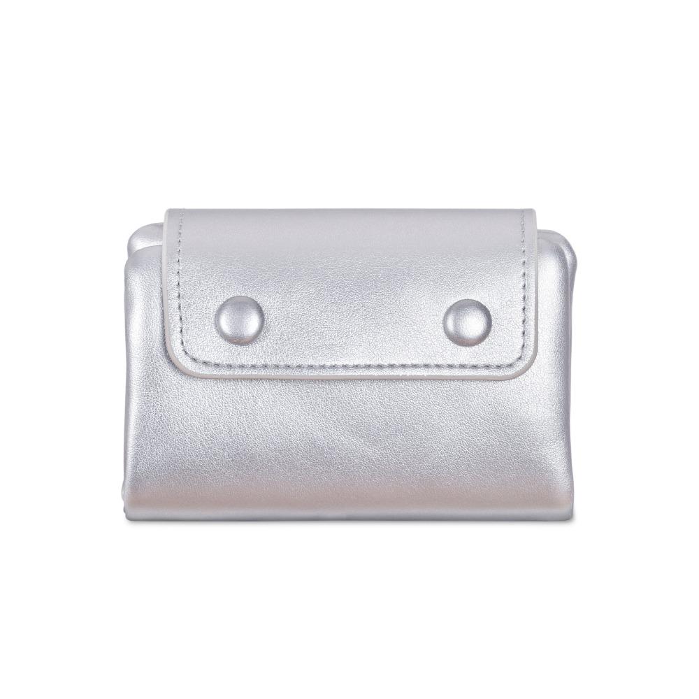 Multi-Functional Soft Leather Korean Wallet Multi-Card Slot PU Coin Purse Solid Color Compact Card Holder Daily