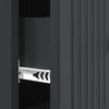 Black Drawer Cabinet 33 x 34.5 x 90 cm Engineered Wood