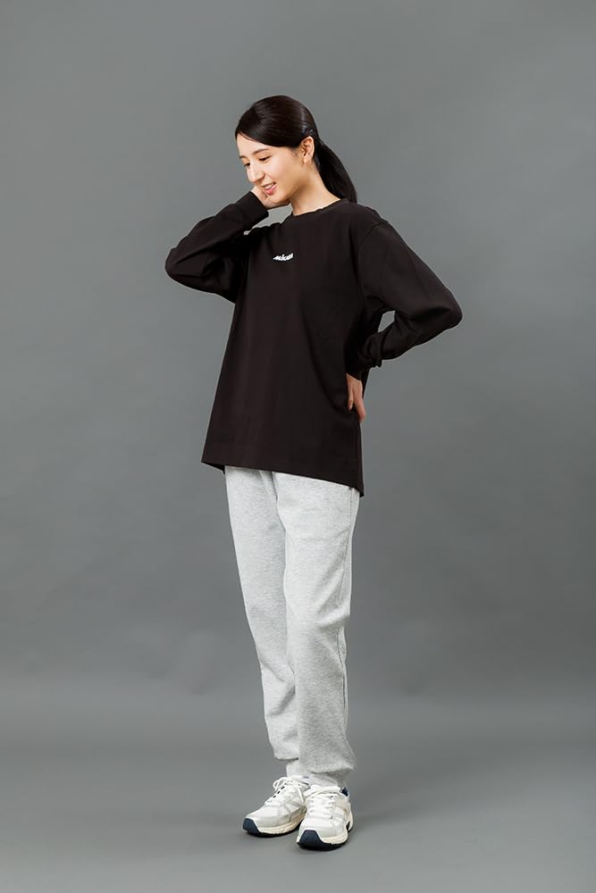 MIKASA Long Sleeve T-Shirt, Black, Size Small (Unisex) 2601-BKS