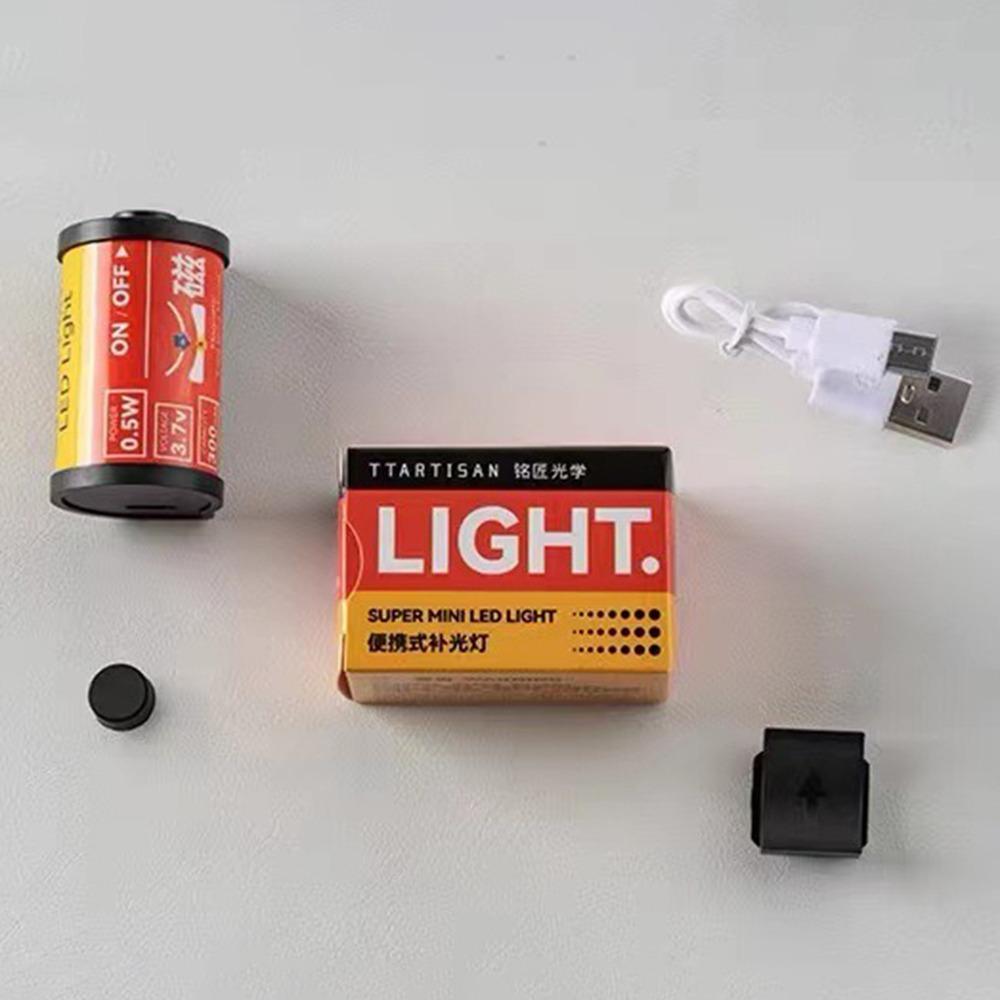 

USB Rechargeable Mini Magnetic Flash Magnetic Mount Cold Shoe Mount Fill Light Quick Release Camera Flash Night Scene Lighting