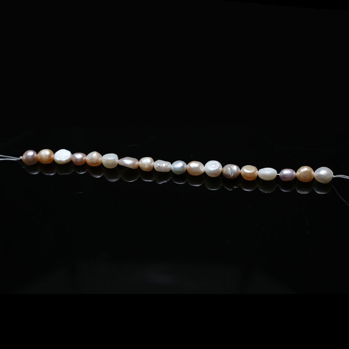 

1 нить, искусственные жемчужные бусины 9-10 мм, модные двухсторонние легкие бусины с прямым отверстием ручной работы для изготовления ювелирных изделий, ожерелья, браслета, аксессуаров, 18 см 1String-9-10mm/18cm