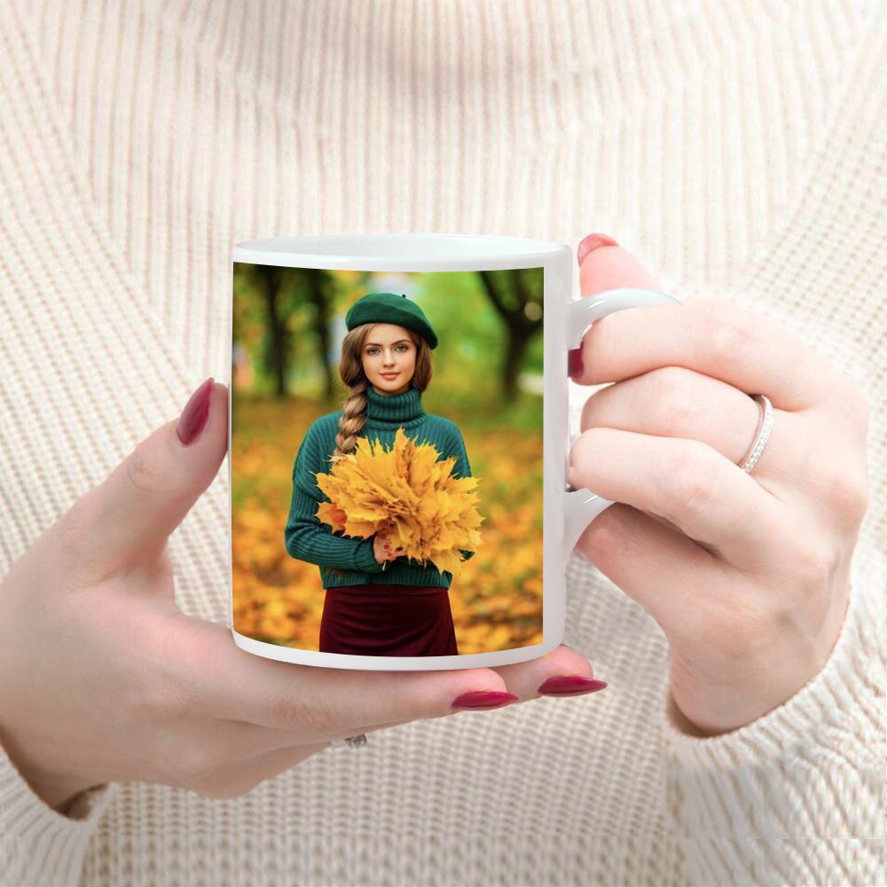 Personalised Your Photo Mug, Custom NAME IMAGE TEXT Cup,Customize Coffee Mugs, Tea Cups, Mothers Day, Wedding Gift 9 COLOURS