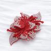 Patch di Tessuto con Strass Raffinato Scintillante Multicolore Patch di Tessuto 3D Applicazione Floreale a Doppio Strato Fiori per Scarpe