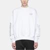 We11done Ss22 Logo Color Block Printed Asymmetrical 3D Pullover Sweatshirt Unisex sweatshirt White WD-TS1-22-699-U-WH