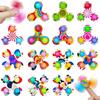 Tie Dye Push Bubble Sensory Toys Hand Spinner Adhd Anxiety Stress Relief Fidget Spinner Gifs For Kids Adult  Juguetes