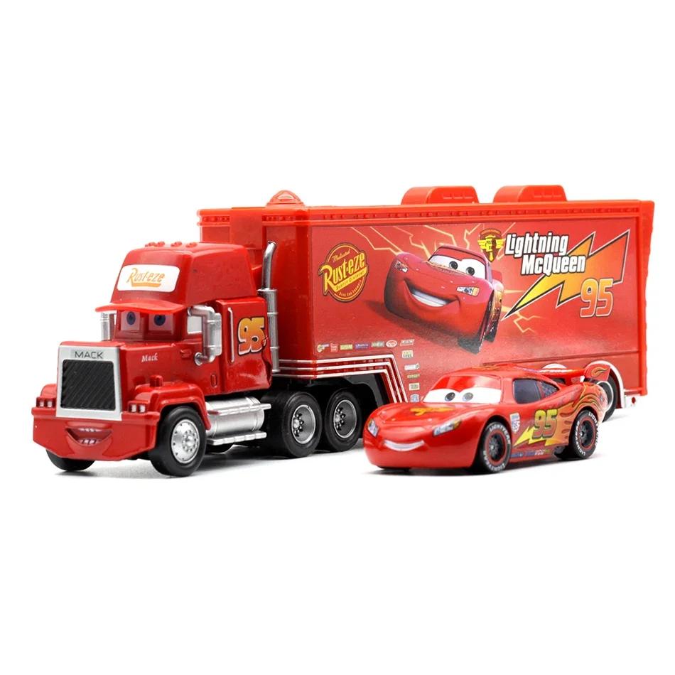 New  Pixar Cars And Truck Set Lightning Mcqueen Uncle Mike Model Trucks Racing Car New Year Christmas Gift For Boys