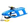 VidaXL Sled with Steering Wheel Sledge Snow Glider Outdoor Toy Set Tow Rope Blue 102.5x40x23 Cm 93724