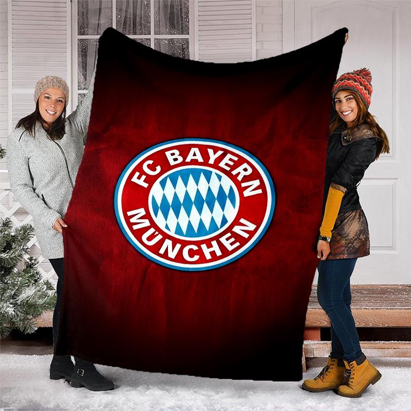 1pc B-Bayern Munich (8) Theme Blanket - Digital Print, Polyester, Cozy for All Seasons, Perfect for Outdoor, and Travel
