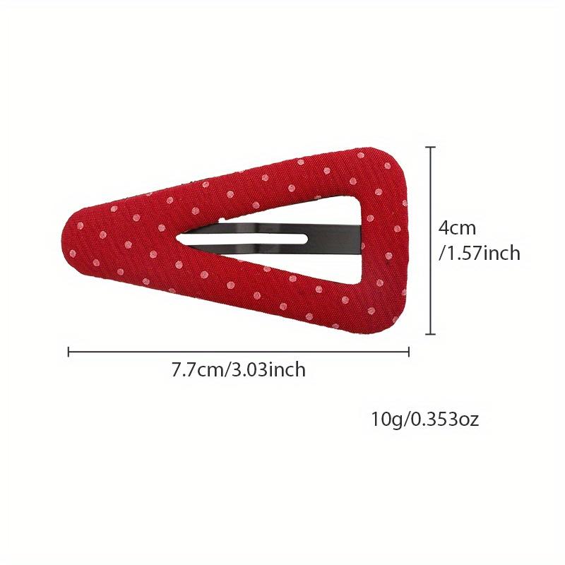 Korean Style Polka Dot Triangle Hair Clip Women's Fashionable and Simple BB Clip Hair Accessories