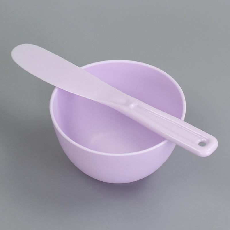 2Pcs Facial Skin Care Tools Kit Face Mask Mixing Bowl Set Silicone Mask Brush Facial Applicator Spatula Measure Spoon