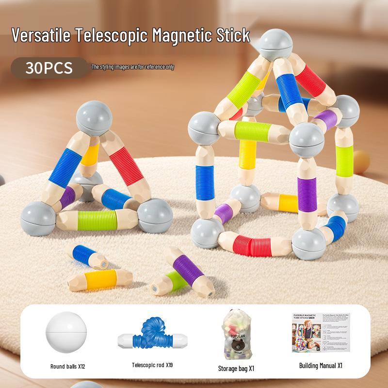 Multifunctional Magnetic Twist Sticks: Concentration & Dexterity Builder for Kids